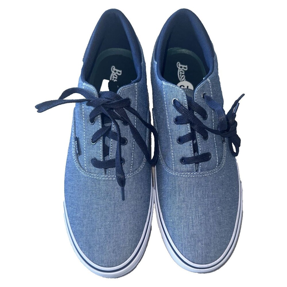 NWT G.H. Bass Men's Denim Tennis Shoes Blue Casual Sneakers Size 13
